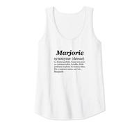 Femme MARJORIE Prénom Définition | Synonyme Déesse - Drôle Humour Débardeur