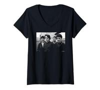 Femme Mark Morris Britpop The Bluetones Portrait par Andy Willsher T-Shirt avec Col en V