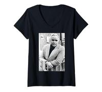 Femme Marlon Brando, Acteur d'Apocalypse Now The Godfather T-Shirt avec Col en V