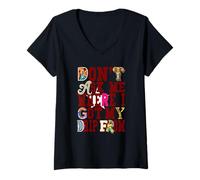 Femme Maroon Red Burgundy I Gatekeep The Drip Maroon Burgundy T-Shirt avec Col en V