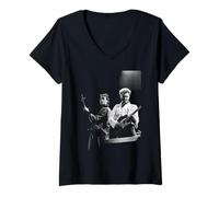 Femme Martin et Gary Kemp défilent avec Le Spandau Ballet en Direct en 1984 T-Shirt avec Col en V