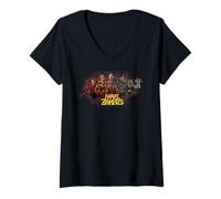 Femme Marvel Animation Marvel Zombies Undead Heroes and Villains T-Shirt avec Col en V
