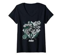 Femme Marvel Avengers Doomsday Doom Vs New Hero Teams Geometric T-Shirt avec Col en V
