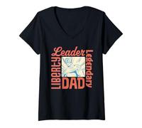 Femme Marvel Captain America Legendary Dad Father's Day Gift T-Shirt avec Col en V