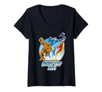 Femme Marvel Fantastic Four Family Trip 2026 Matching Vacation T-Shirt avec Col en V