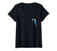 Femme Marvel Fantastic Four First Steps Invisible Woman Pocket Art T-Shirt avec Col en V