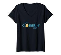 Femme Marvel Fantastic Four: First Steps The Thing Clobberin' Time T-Shirt avec Col en V