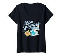 Femme Marvel Jeff The Land Shark Bon Voyage! Vacation Trip T-Shirt avec Col en V