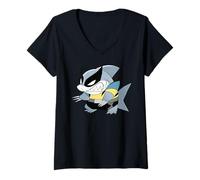 Femme Marvel Jeff The Land Shark in Wolverine X-Men Costume T-Shirt avec Col en V