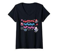 Femme Marvel Spider-Man & Friends 100 Days of School 100th Day T-Shirt avec Col en V
