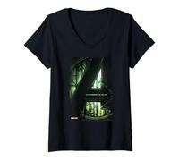 Femme Marvel Studios Avengers: Doomsday Movie Teaser Poster T-Shirt avec Col en V