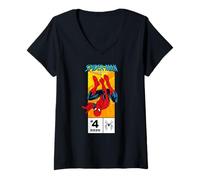 Femme Marvel Studios Spider-Man: Brand New Day Comic Corner Box T-Shirt avec Col en V