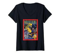 Femme Marvel Studios X-Men '97 Season 2 Wolverine Trading Card T-Shirt avec Col en V