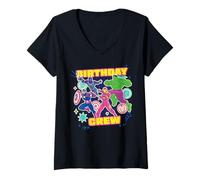 Femme Marvel Super Heroes Avengers "Birthday Crew" Matching Party T-Shirt avec Col en V
