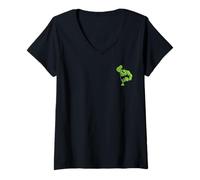 Femme Marvel Super Heroes Avengers The Hulk Pocket Art T-Shirt avec Col en V