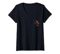 Femme Marvel Super Heroes Spider-Man Classic Pocket Art T-Shirt avec Col en V