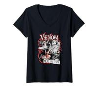 Femme Marvel Super Villains Venom Lethal Protector We are Venom T-Shirt avec Col en V