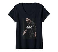 Femme Marvel Television The Punisher: One Last Kill Frank Castle T-Shirt avec Col en V