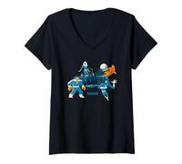 Femme Marvel The Fantastic Four: First Steps Fantastic City Shot T-Shirt avec Col en V