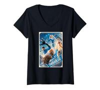 Femme Marvel The Fantastic Four: First Steps Theatrical Poster Art T-Shirt avec Col en V