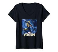Femme Marvel Wolverine Game Ultimate Battle Rage 2026 Video Game T-Shirt avec Col en V