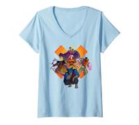 Femme Marvel X-Men '97 Magneto Rogue Nightcrawler Beast Bishop T-Shirt avec Col en V