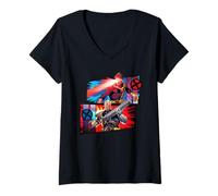 Femme Marvel X-Men Cyclops & Cable Father's Day Dad & Son Team-Up T-Shirt avec Col en V