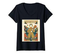 Femme Mary Anning - Paléontologue Paléontologie Science Histoire T-Shirt avec Col en V