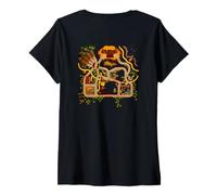 Femme Massage du dos sur piste de course pour papas - Play Cars On Daddys Back T-Shirt avec Col en V