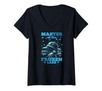 Femme Master of The Frozen Lake T-Shirt avec Col en V