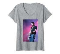 Femme Matt Willis Busted Live Crashed The Wedding Pop Band T-Shirt avec Col en V