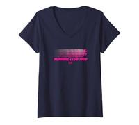 Femme Mattel - Barbie - Club de Course à Pied T-Shirt avec Col en V
