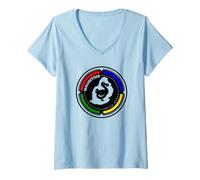 Femme Mauritius - New Target C26 Black T-Shirt avec Col en V