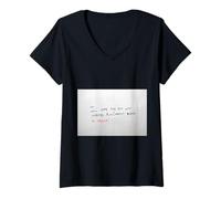 Femme Mauvaise Communication Malentendu T-Shirt avec Col en V