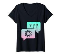 Femme Mauvaise Communication Malentendu T-Shirt avec Col en V