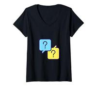 Femme Mauvaise Communication Malentendu T-Shirt avec Col en V