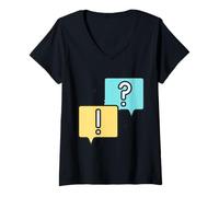 Femme Mauvaise Communication Malentendu T-Shirt avec Col en V