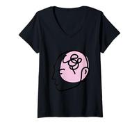 Femme Mauvaise Communication Malentendu T-Shirt avec Col en V