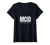 Femme MCID - Mon équipage est Cool T-Shirt avec Col en V