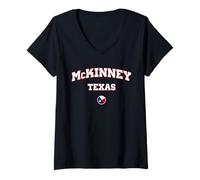 Femme McKinney, Texas T-Shirt avec Col en V