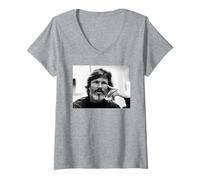 Femme Me and Bobby McGee Singer Kris Kristofferson en 1982 T-Shirt avec Col en V