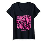 Femme Mean Girls Mother's Day I'm Not A Regular Mom I'm A Cool Mom T-Shirt avec Col en V