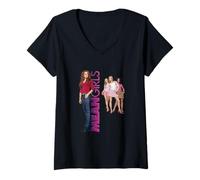 Femme Mean Girls Poster Cady Heron The Plastics Couverture Avant T-Shirt avec Col en V