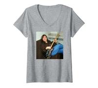 Femme Meat Loaf Bat Out of Hell, Chanteur de Bad for Good, tournée 1985 T-Shirt avec Col en V