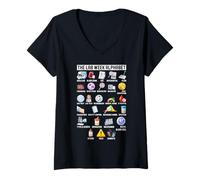 Femme Medical Laboratory Alphabet Science Lab The Lab Week T-Shirt avec Col en V