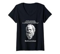 Femme Médiocrate : si Le Minimum n'était Pas Assez Bon... T-Shirt avec Col en V