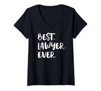 Femme Meilleur Avocat du Monde T-Shirt avec Col en V