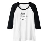 Femme Meilleur Babcia Jamais Grand-mère Polonaise Manche Raglan