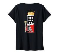Femme Meilleure blague sur un père de tous les temps : King of The Remote Future, dessin au dos T-Shirt avec Col en V
