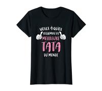 Femme Meilleure Super Tata du monde Cadeau Fête des mères T-Shirt